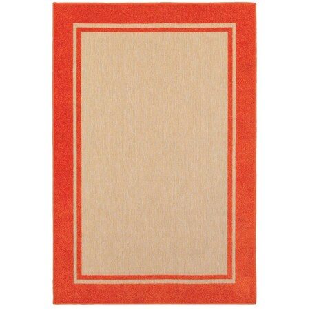 Oriental Weavers Cayman 5594Q 2x4 Rectangle - Sand/ Orange-Polypropylene C5594Q056100ST